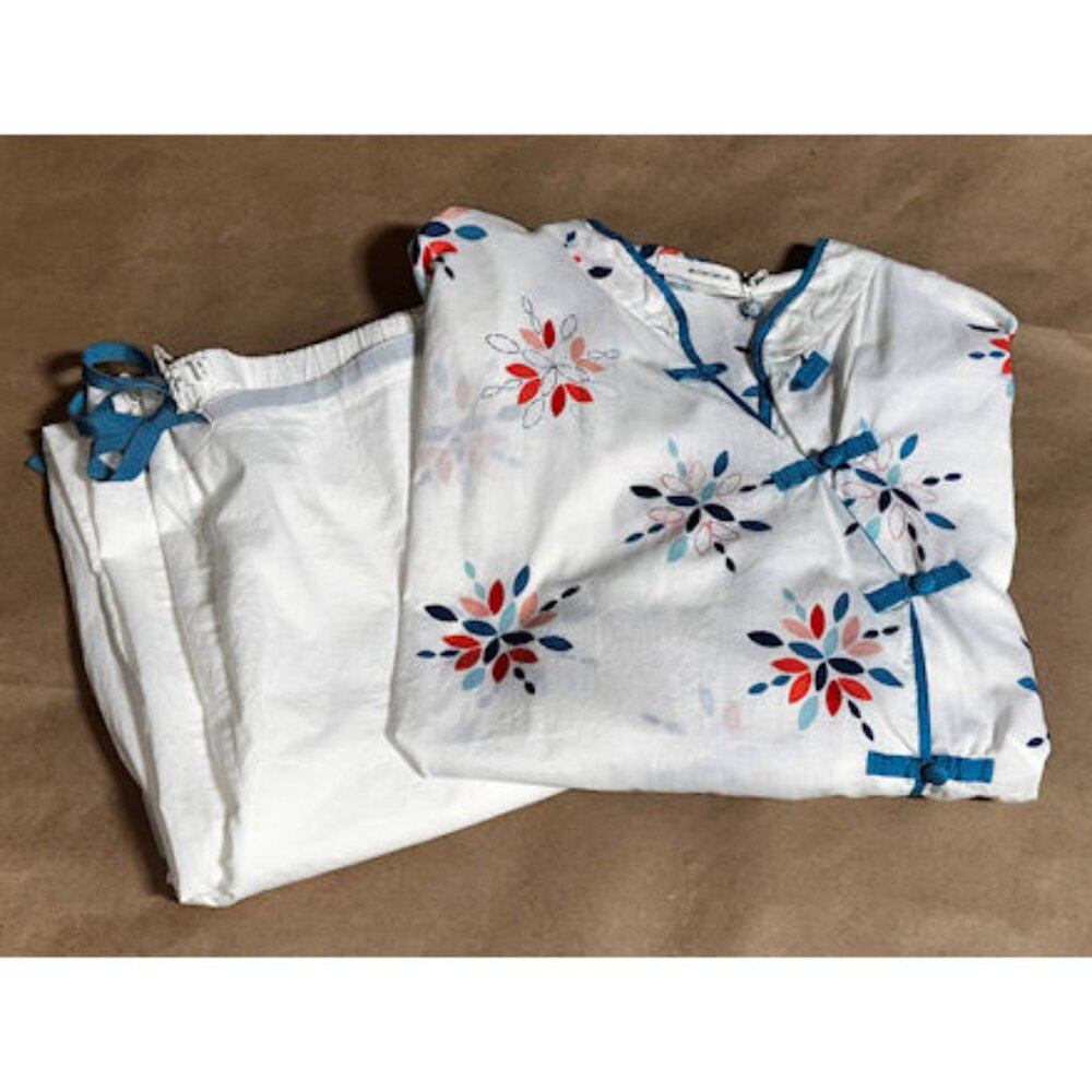Vintage Women's Secret 2 pc Pajamas, Kimono Sleep Set, Large